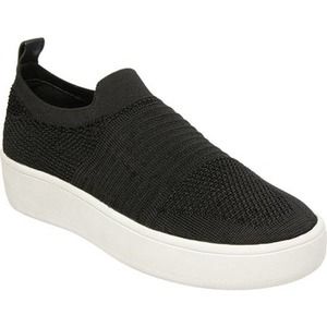 Steve Madden Daray Black Knit Slip On Sneakers Size 6.5
